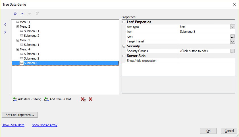 List Tree Genie
